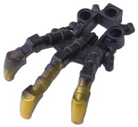 LEGO part Bionicle Foot Piraka Clawed with Marbled Pearl Gold Pattern 53562pb02
