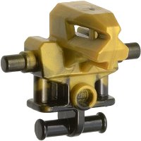 LEGO part Torso/Head Mechanical, Exo-Force Robot with Marbled Pearl Gold Pattern 53988pb02