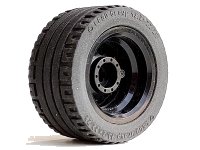 LEGO onderdeel Wheel 30.4mm D. x 20mm with No Pin Holes with Black Tire 43.2 x 22 ZR (54087 / 44309) 54087c01