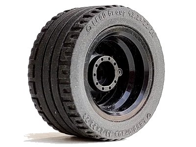 LEGO onderdeel Wheel 30.4mm D. x 20mm with No Pin Holes with Black Tire 43.2 x 22 ZR (54087 / 44309) (54087c01)