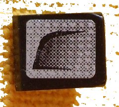 LEGO part Slope 30 1 x 1 x 2/3 with Black Air Intake Faded Pattern Model Right (Sticker) - Set 8132 (54200pb049R)