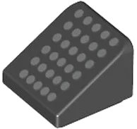 LEGO part Slope 30 1 x 1 x 2/3 with 30 Silver Dots Pattern 54200pb107