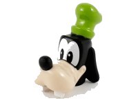 LEGO onderdeel Minifigure, Head, Modified Dog with Light Nougat Muzzle, White Eyes, Buck Teeth and Lime Hat Pattern (Goofy) 55641pb01