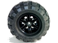 LEGO onderdeel Wheel 30.4mm D. x 20mm with No Pin Holes and Reinforced Rim with Black Tire 56 x 26 Balloon (56145 / 55976) 56145c02