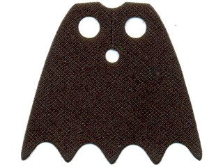 LEGO onderdeel Minifigure Cape Cloth with Top Holes and Scalloped 5 Points Bottom (Batman), Long, Circle Neck Cut - Traditional Starched Fabric (56630)