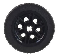 LEGO onderdeel Wheel 30mm D. x 14mm with Black Tire 43.2 x 14 Solid (56904 / 30699) 56904c02