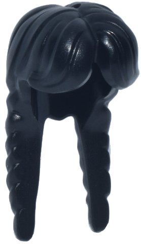 LEGO part Mini Doll, Hair Female Long with 2 Braids, Parted in Center (5784)