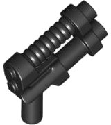 LEGO part Minifigure, Weapon Gun, Two Barrel Pistol - 8-Rib Top Barrel 6018