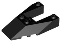 LEGO part Wedge 6 x 4 Cutout with Stud Notches (6153b)