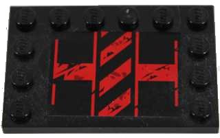 LEGO part 6180pb084l (6180pb084l)