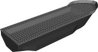 LEGO part Boat, Hull Unitary 51 x 12 x 6 with Side Bulges with Dark Bluish Gray Top (62791 / 54101) 62791c01