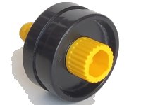 LEGO part Duplo, Toolo Wheel with Yellow Connector Pin 6290c00