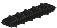 LEGO part Conveyor Belt Inclined 12 Tread Links 634