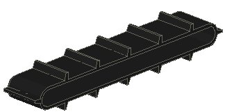 LEGO onderdeel Conveyor Belt Inclined 12 Tread Links (634)