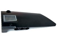 LEGO part Technic, Panel Fairing #17 Large Smooth, Side A with Dark Bluish Gray Air Vents Pattern (Sticker) - Set 8081 64392pb034