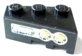 LEGO part Wedge 3 x 2 Left with Yellow Lights Pattern (Sticker) - Set 8479 6565pb03