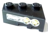 LEGO onderdeel Wedge 3 x 2 Left with Yellow Lights Pattern (Sticker) - Set 8479 (6565pb03)