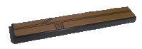LEGO part Tile 1 x 6 with Gold Panel Pattern 2 (Sticker) - Set 8007 6636pb030