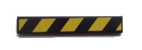 LEGO part Tile 1 x 6 with Black and Yellow Danger Stripes Pattern (Sticker) - Set 9486 6636pb074