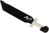 LEGO onderdeel Minifigure, Weapon Sword with Skull Pommel with Molded White Hilt (Ninjago Shadow Blade of Deliverance) 66954pb01