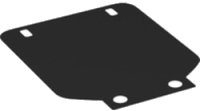 LEGO part Cloth Vehicle Roof Fiat with 4 Holes 67503