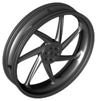LEGO part Wheel 107.1mm D. x 24mm Motorcycle 71720