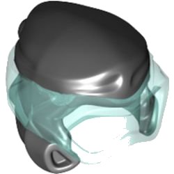 LEGO part Minifigure, Headgear Ninjago Wrap Type 8 with Trans-Light Blue Scuba Diver Mask Pattern (77151pb01)
