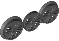 LEGO onderdeel Train Wheel RC, Spoked with Technic Axle Hole and Counterweight, Blind and Flanged Driver, 3 in Bag (Multipack) (85489)