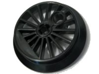 LEGO part Train Wheel RC, Spoked with Technic Axle Hole and Counterweight, 37 mm D. (Flanged Driver) 85489b