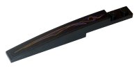 LEGO onderdeel Slope, Curved 10 x 1 with Purple and Gold Geometric Lines Pattern Model Right (Sticker) - Set 5984 85970pb001R