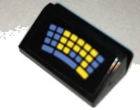 LEGO onderdeel Slope 30 1 x 2 x 2/3 with Batcomputer Keyboard Pattern (Sticker) - Set 70909 85984pb137