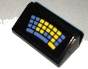 LEGO onderdeel Slope 30 1 x 2 x 2/3 with Batcomputer Keyboard Pattern (Sticker) - Set 70909 (85984pb137)
