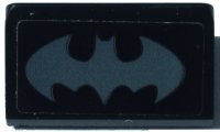 LEGO part Slope 30 1 x 2 x 2/3 with Dark Bluish Gray Batman Logo Pattern (Sticker) - Set 70923 85984pb372