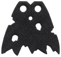 LEGO part Minifigure Cape Cloth, Holes and Tattered Edges - Traditional Starched Fabric, Angled Top Notch (Undetermined Type) 86038u