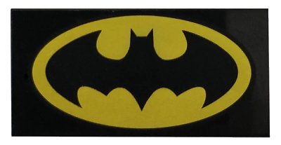 LEGO onderdeel Tile 2 x 4 with Batman Logo Oval Pattern (87079pb0317)