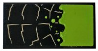 LEGO part Tile 2 x 4 with Stone Outline and Lime Bubbling Slime Pattern (Sticker) - Set 76056 87079pb0614