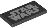 LEGO onderdeel Tile 2 x 4 with Star Wars Logo Pattern 87079pb0748