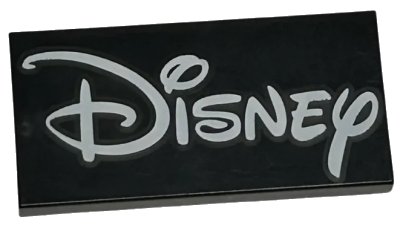 LEGO onderdeel Tile 2 x 4 with Disney Logo Pattern (87079pb0877)