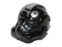 LEGO part Minifigure, Headgear Helmet SW Stormtrooper Type 2, TIE Bomber Pilot with Silver Imperial Logo Pattern 87556pb03
