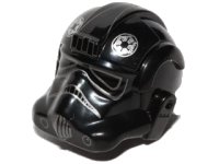 LEGO part Minifigure, Headgear Helmet SW Stormtrooper Type 2, TIE Fighter Pilot Pattern 87556pb04