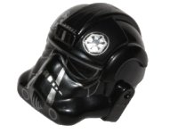 LEGO part Minifigure, Headgear Helmet SW Stormtrooper Type 2, TIE Fighter Pilot Pattern 2 87556pb07