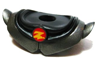 LEGO onderdeel Minifigure Armor Pauldron with Yellow 'Z' Symbol in Red Circle Pattern (Toy Story Zurg) (88063pb01)