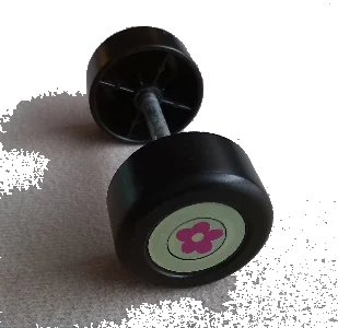LEGO onderdeel Duplo Wheel Double Assembly with Metal Axle and Flower Pattern (88762c01pb07)