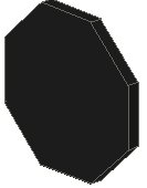 LEGO part Road Sign 2 x 2 Octagon with Clip 890