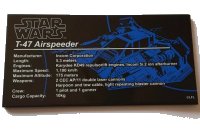 LEGO onderdeel Tile 8 x 16 with Bottom Tubes, Textured Surface with T-47 Airspeeder Pattern (Sticker) - Set 75144 90498pb12
