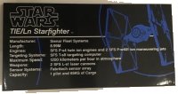 LEGO part Tile 8 x 16 with Bottom Tubes, Textured Surface with TIE/Ln Starfighter Pattern (Sticker) - Set 75095 90498pb15