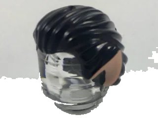 LEGO onderdeel Minifigure, Hair Swept Back with Pointed Light Nougat Ears Pattern (93230pb04)