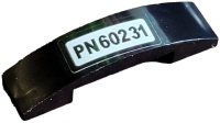 LEGO part Slope, Curved 4 x 1 x 2/3 Double with 'PN60231' Pattern (Sticker) - Set 60231 93273pb187