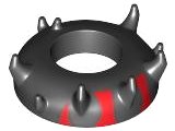 LEGO part Minifigure, Headgear Head Top, SW Zabrak Horns, Darth Maul Pattern 95747pb02