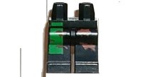 LEGO part Hips and Legs with Alpha Team Green Stripe and Brown Camouflage Spots Pattern 970c00pb0016